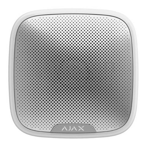 AJAX 30672 Street Siren White / Silver - Wireless External Siren