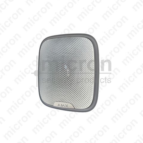 AJAX 30672 Street Siren White / Silver - Wireless External Siren