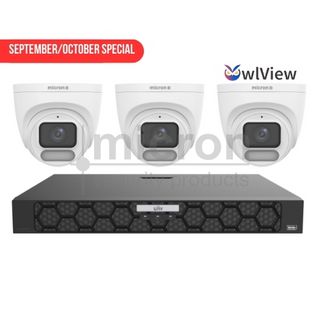 Sept/Oct Special**4ch IP Kit - 4ch 5 Series NVR 2TB, 3  x 6mp OWL Series Turrets