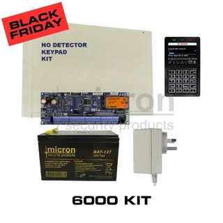 Bosch 6k CC610 Panel, SCP736BK Black Keypad, Battery, Plug Pack