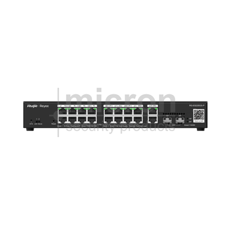 RG-ES220GS-LP Managed16 Port POE Switch. Additional 2 x Gigbit UPLINK 2 x SFP Uplink Ports 130W
