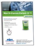 Mipa Paints New Zealand - CX11 HS Express Clearcoat