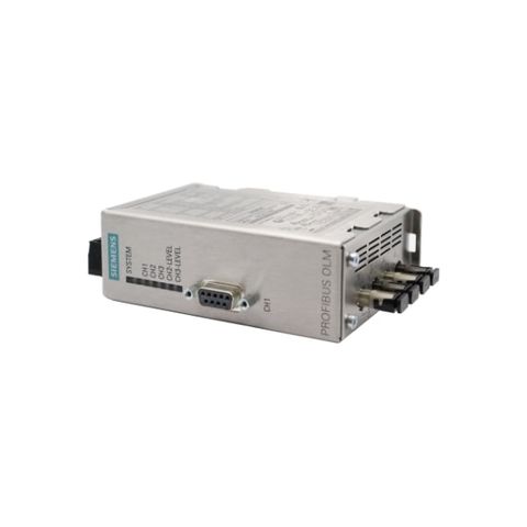 PROFIBUS OLM/G12 V4.0 Optical Link Module with 1 RS485 and 2 glass FOC interfaces (4 BFOC sockets) for standard Distances up to 2850 m, with signaling contact and measuring output