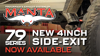 Manta 79 Series 4" Side-Exit Exhaust NOW AVAILABLE