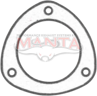 2 1/2in 3 Bolt Collector Gasket. 78mm Bolt Centres