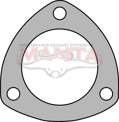 2 1/2in 3 Bolt Collector Flange Plate. 78mm Bolt Centres
