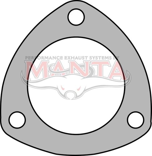 2 1/2in 3 Bolt Collector Flange Plate. 78mm Bolt Centres