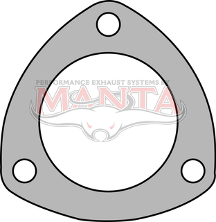 2 1/2in 3 Bolt Collector Flange Plate. 78mm Bolt Centres