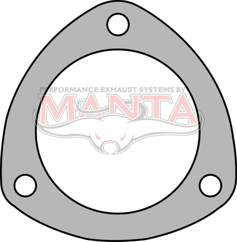 3in 3 Bolt Collector Flange Plate. 86mm Bolt Centres