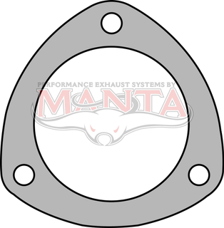 3in 3 Bolt Collector Flange Plate. 86mm Bolt Centres