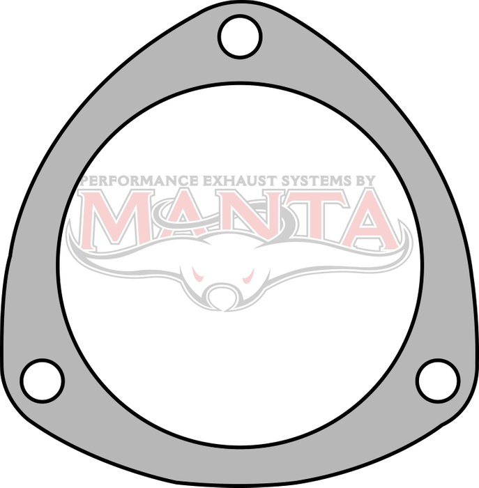 3 1/2in 3 Bolt Collector Flange Plate. 97mm Bolt Centres