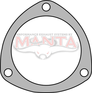 3 1/2in 3 Bolt Collector Flange Plate. 97mm Bolt Centres