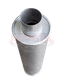 3in, 6in Round Centre/Centre, 24in (600mm) Long, Baffled Muffler - Quiet - Aluminised Steel