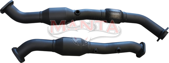 Toyota LandCruiser VDJ200 2016 4.5L V8 2.5in DPF Pipes With Cats to Fit Standard Centre