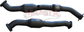 Toyota LandCruiser VDJ200 2016 4.5L V8 2.5in DPF Pipes With Cats to Fit Standard Centre