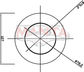 3in, 5in Round Centre/Centre, 12in (300mm) Long, GROWLER Megaflow Muffler - Medium - 409 Stainless
