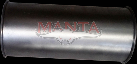 3in, 6in Round Centre/Centre, 14in (350mm) Long, Megaflow Muffler - Medium - Aluminised Steel