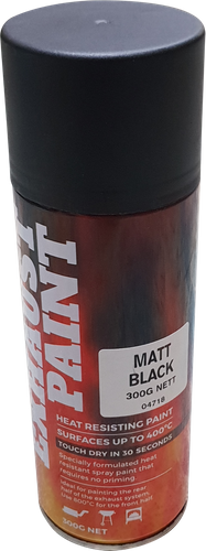 Matt Black Spray Can 400 deg C