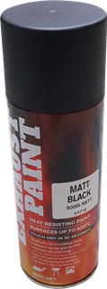 Matt Black Spray Can 400 deg C