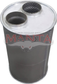 3in, 8in Round Offset/Same Side, 14in (350mm) Long, Megaflow Muffler - Medium - Aluminised Steel