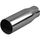 1 3/4in (45mm) Inlet, 6 1/2in (165mm) Length, Round, Straight Cut (Rolled Out), Stainless Steel