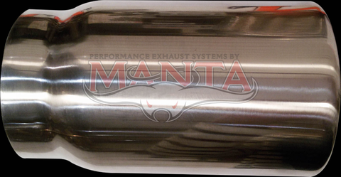2 1/2in Inlet, 3in Outlet, 6in Long, Straight Cut Series - Standard Bore Rolled in With Inner Cone