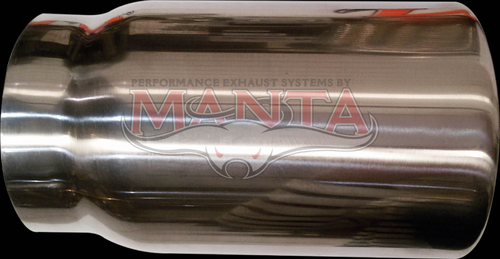 2 1/2in Inlet, 3in Outlet, 6in Long, Straight Cut Series - Standard Bore Rolled in With Inner Cone