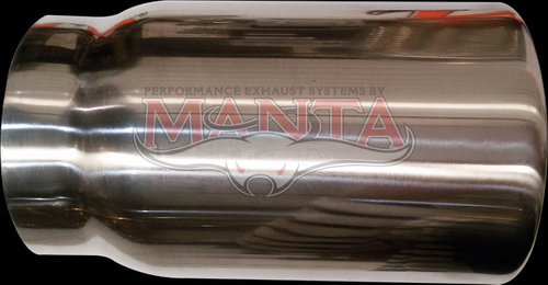 2 1/2in Inlet, 3in Outlet, 6in Long, Straight Cut Series - Standard Bore Rolled in With Inner Cone