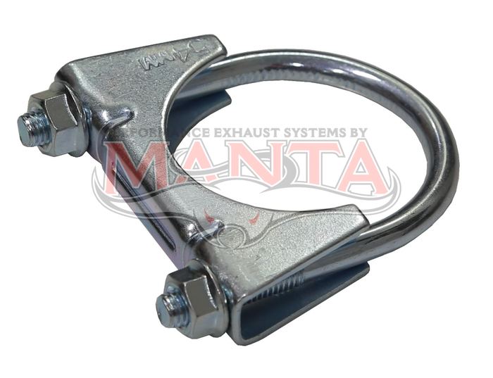 U-Bolt Clamps - Inside diameter 54mm (2-1/8"), Zinc Plated