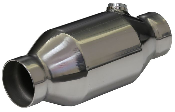 2 1/2in Round High Flow 200 CPI Metallic Catalytic Converter