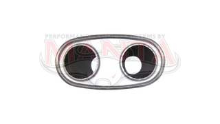 2 1/2in, 8in x 4in Oval Centre/Centre, Twin In/Twin Out, 12in (300mm) Long, Megaflow Muffler