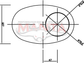 3in, 8in x 5in Oval Offset/Centre, 14in (350mm) Long, Megaflow Muffler - Medium - Aluminised Steel