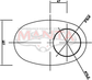 3in, 8in x 5in Oval Offset/Same Side, 12in (300mm) Long, Megaflow Muffler - Medium - Aluminised
