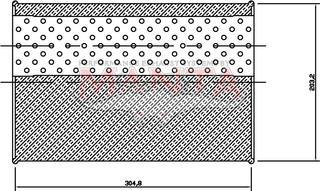 3in, 8in x 5in Oval Offset/Same Side, 12in (290mm) Long, Megaflow Muffler - Medium - Aluminised