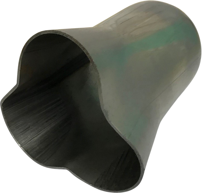 3 x 1 1/2in Inlet, 2in Outlet, Mild Steel Collector Cone