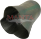 3 x 1 3/8in Inlet, 2in Outlet, Mild Steel Collector Cone