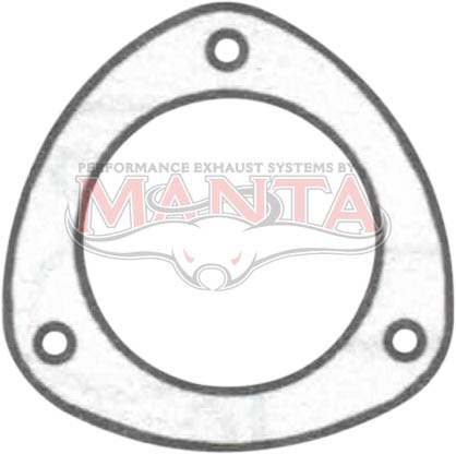 3in 3 Bolt Collector Gasket. 86mm Bolt Centres