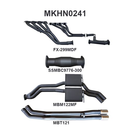 Holden VP VR VS Statesman V8 IRS Auto 2.5in With Extractors Tailpipe