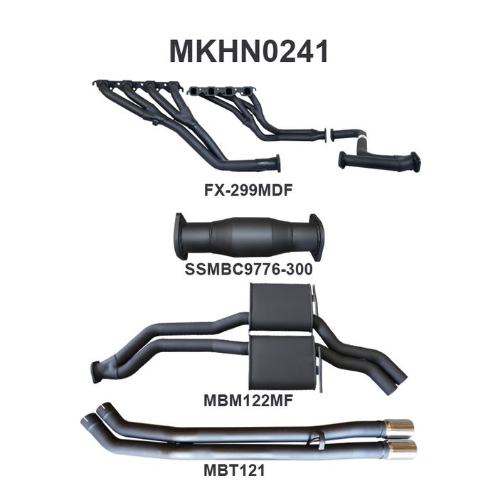 Holden VP VR VS Statesman V8 IRS Auto 2.5in With Extractors Tailpipe