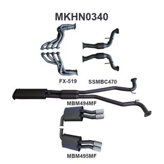Holden Commodore VF Ute 2.5in With Extractors Muffler/Muffler