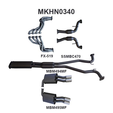 Holden Commodore VF Ute 2.5in With Extractors Muffler/Muffler