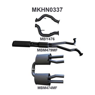 VF HSV Ute Maloo V8 3in CatBack Muffler/Muffler