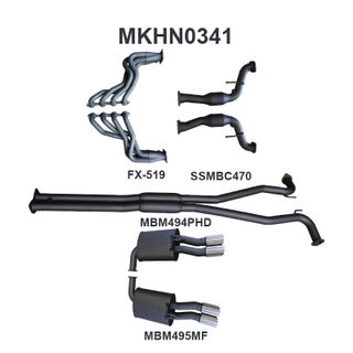 Holden Commodore VF Ute 2.5in With Extractors Hotdog/Muffler