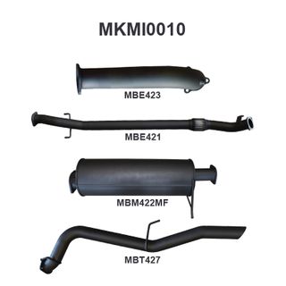 Mitsubishi Triton MN 4X4 2.5L CRD Without Cat, with Muffler