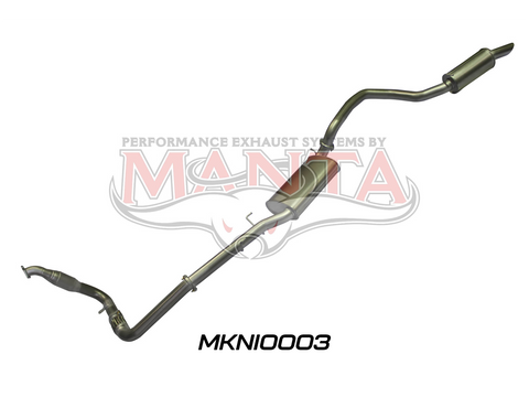 Nissan Navara D22 2.5L 3in Exhaust With Cat, with Muffler