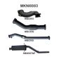 Nissan Navara D22 2.5L 3in Exhaust With Cat, with Muffler