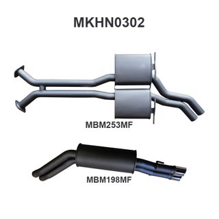 Holden WK WL S/MAN V8 2.5in Dual Catback Muffler/Muffler