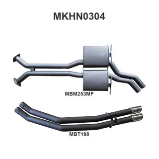 WK WL S/MAN V8 2.5in Dual Catback Muffler/Tailpipe