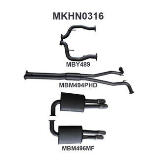 Holden WM Statesman 2.5in Catback Hotdog/Muffler