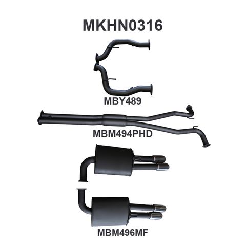 Holden WM Statesman 2.5in Catback Hotdog/Muffler